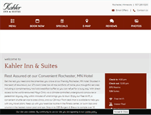 Tablet Screenshot of kahlerinnsuites.com